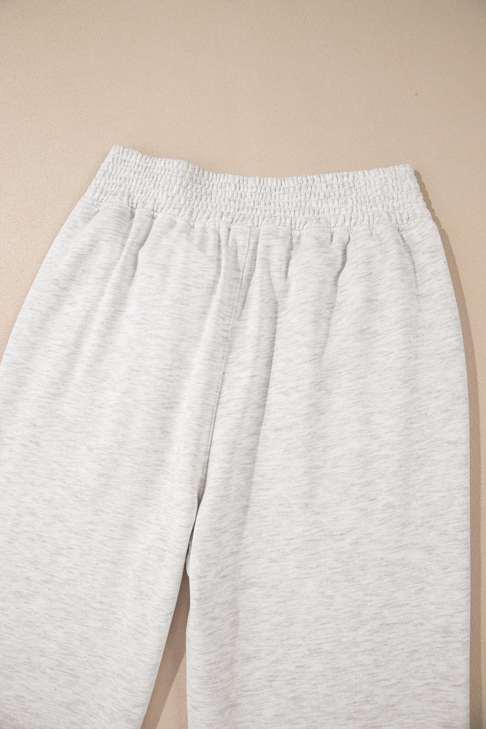 Light Grey Cross-Waist Wide Leg Lounge Pants