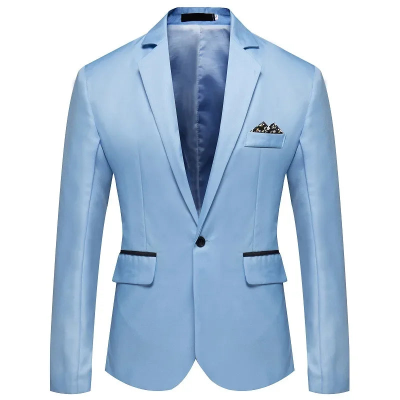 New Autumn Men's Western-style Suit Single-breasted Casual Cross-border Amazon Fashion Outdoor Wear Men's Blazer