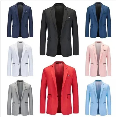 New Autumn Men's Western-style Suit Single-breasted Casual Cross-border Amazon Fashion Outdoor Wear Men's Blazer